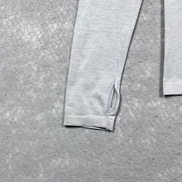 Nike Sweatshirt Womens Size Medium Gray Dri Fit Half Zip Pullover Jacket 2474 - Picture 4 of 14